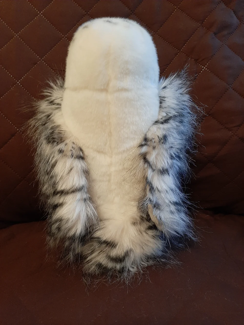 White Plush Snowy Owl Small Pet Toy - Soft Cage-Friendly Plush 11